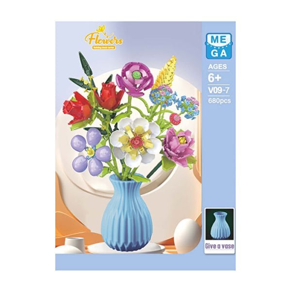 Blok 8li Vazolu Blok Çiçek 680 Parça