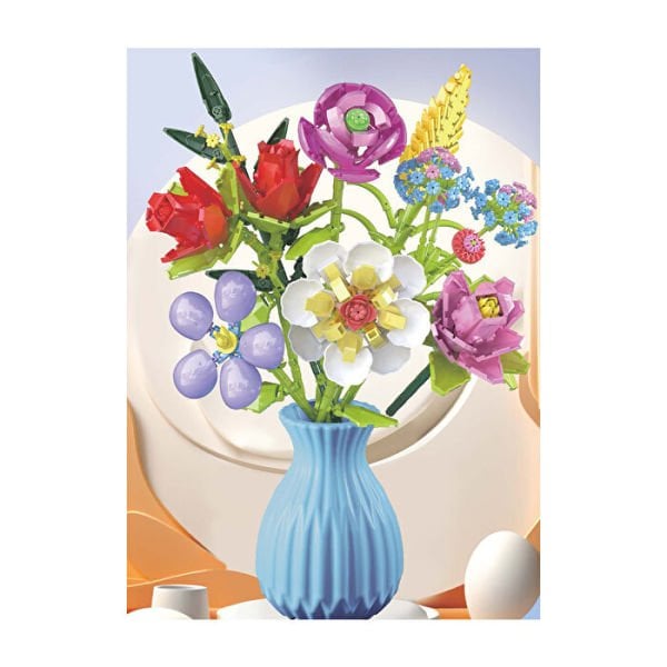 Blok 8li Vazolu Blok Çiçek 680 Parça