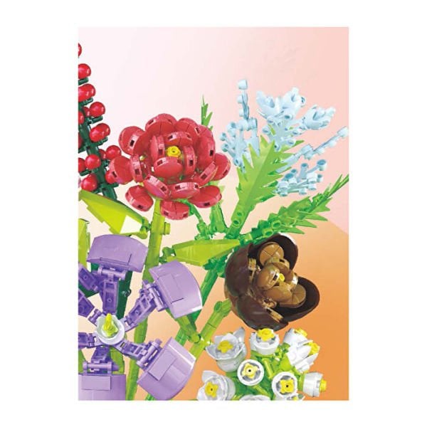 Blok 8li Vazolu Blok Çiçek 709 Parça