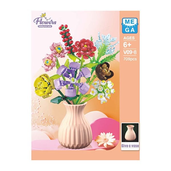 Blok 8li Vazolu Blok Çiçek 709 Parça