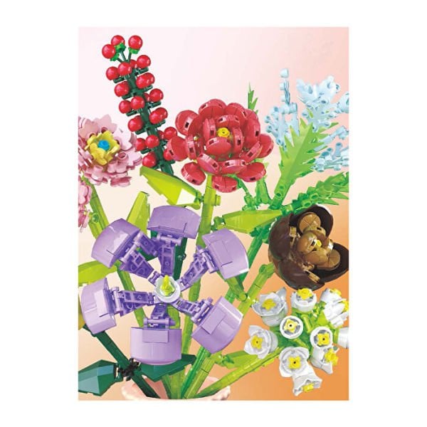 Blok 8li Vazolu Blok Çiçek 709 Parça