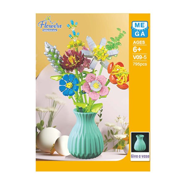 Blok 8li Vazolu Blok Çiçek 795 Parça