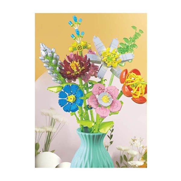 Blok 8li Vazolu Blok Çiçek 795 Parça