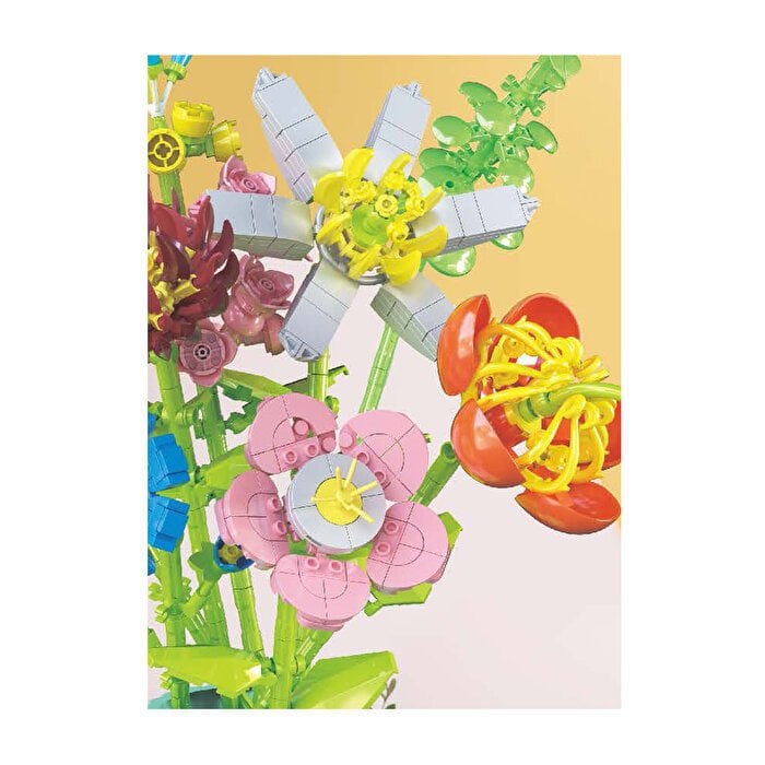 Blok 8li Vazolu Blok Çiçek 795 Parça