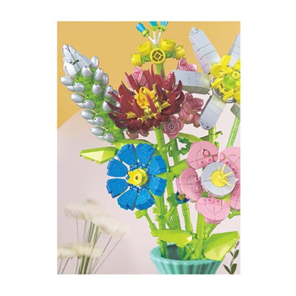 Blok 8li Vazolu Blok Çiçek 795 Parça