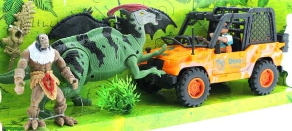 Dinozor Avcısı Jeepli Oyun Seti