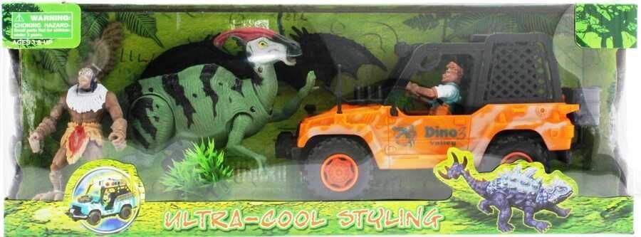 Dinozor Avcısı Jeepli Oyun Seti