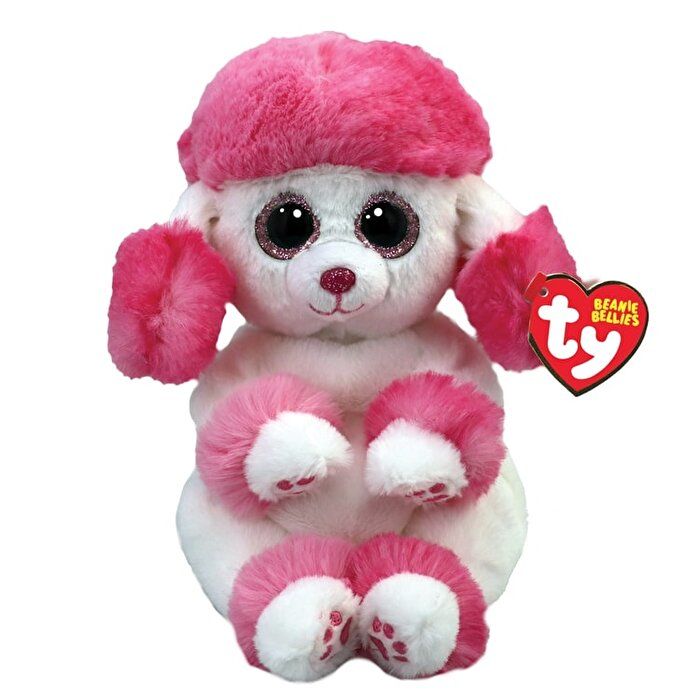 TY Beanie Bellies Pembe Beyaz Poodle Heartly Peluş 20 cm.
