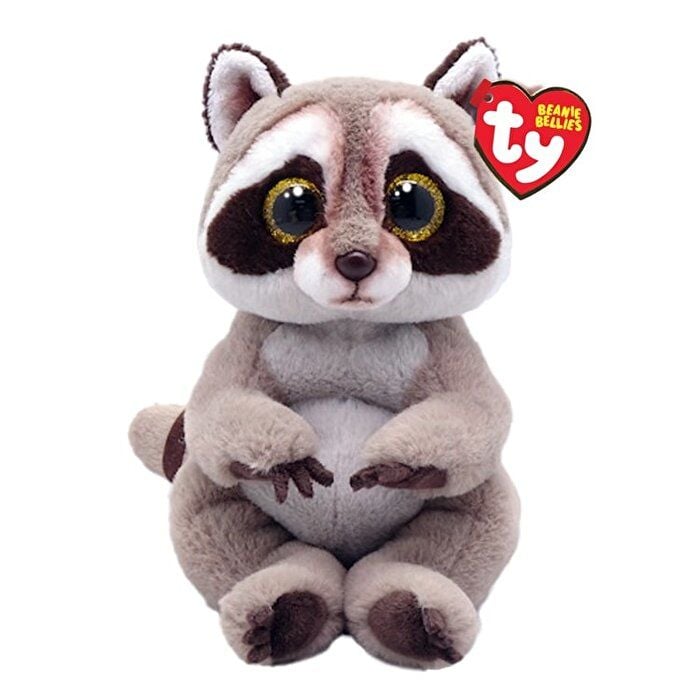 TY Beanie Bellies Gri Rakun Petey Peluş 20 cm.