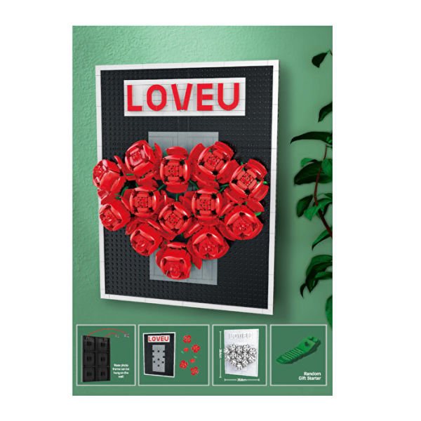 Love U Gül Fotoğraf Çerçevesi 799 Parça