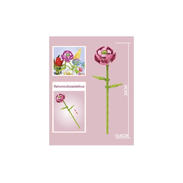 Blok Çiçek Düğün Çiçeği 59 Parça