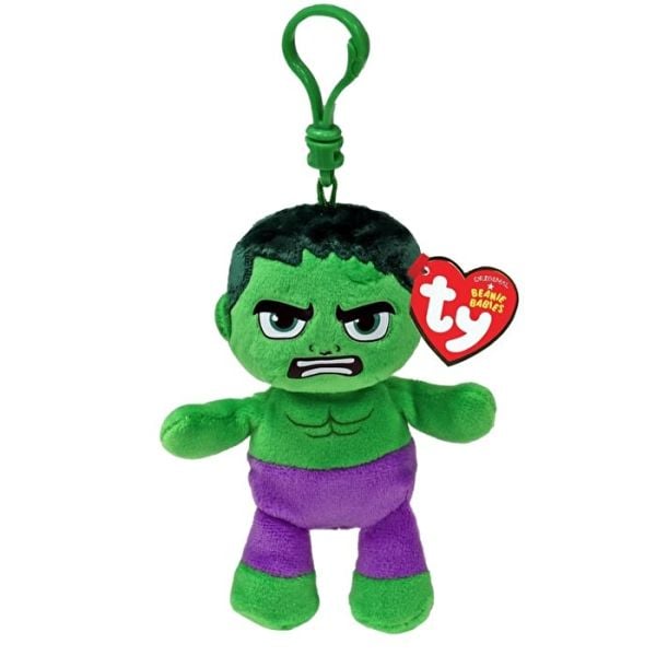 TY Beanie Babies Marvel Hulk Peluş Anahtarlık 12 cm.