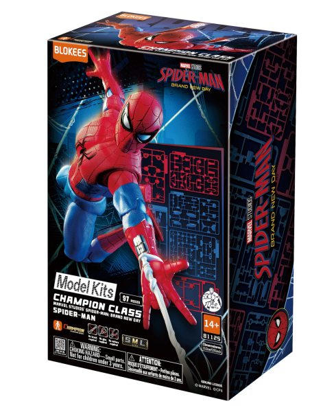 Blokees Marvel Champion Class 13 Brand New Day Spider-Man Figür Yapım Seti 97 Parça
