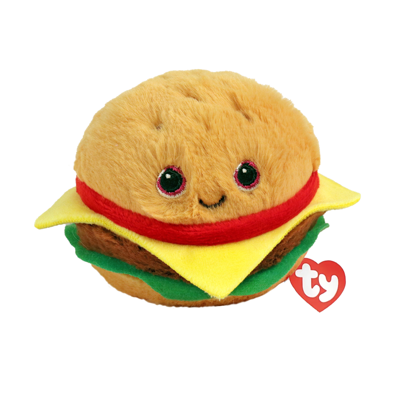 TY Beanie Bouncers Hamburger Buns 7 cm.