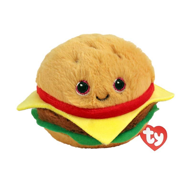 TY Beanie Bouncers Hamburger Buns 7 cm.