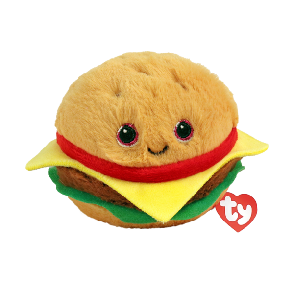 TY Beanie Bouncers Hamburger Buns 7 cm.