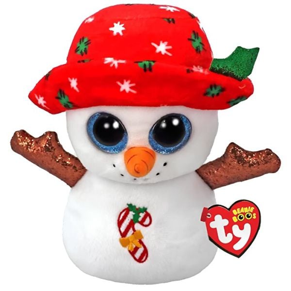 TY Beanie Boos Şapkalı Kardan Adam Brrrnie Peluş 15 cm.