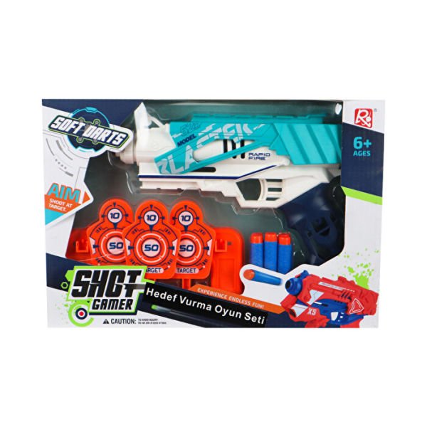 Soft Darts Hedef Vurma Silah Seti