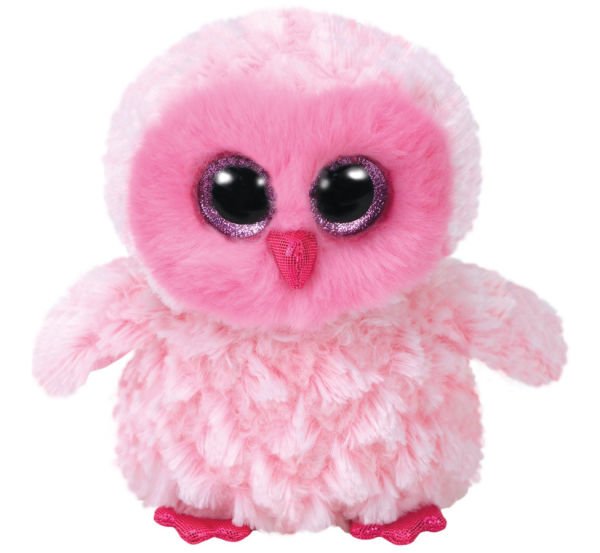 TY Beanie Boos Pembe Baykuş Twiggy Peluş 15 cm.