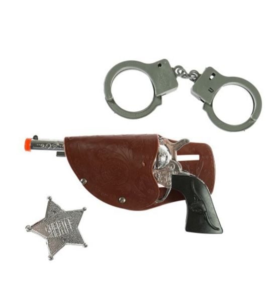 Vahşi Batı Tabanca Kelepçe Seti