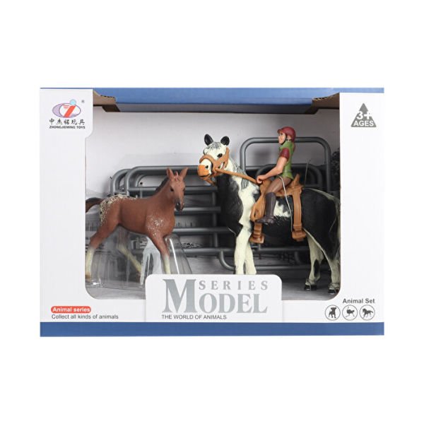 Çiftlik Hayvanları Kovboy At ve Tay Seti