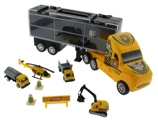 Taşınabilir Die-Cast Metal Araçlı İnşaat Kamyonu