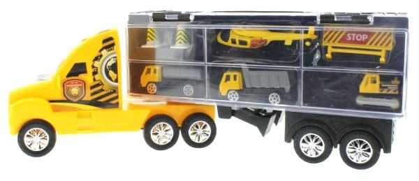 Taşınabilir Die-Cast Metal Araçlı İnşaat Kamyonu