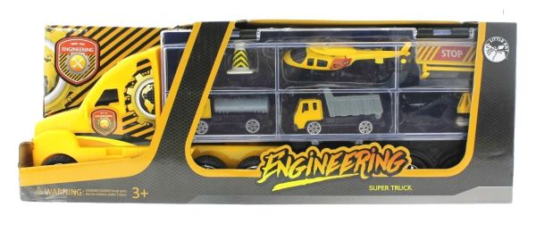 Taşınabilir Die-Cast Metal Araçlı İnşaat Kamyonu