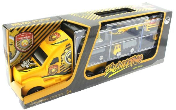 Taşınabilir Die-Cast Metal Araçlı İnşaat Kamyonu