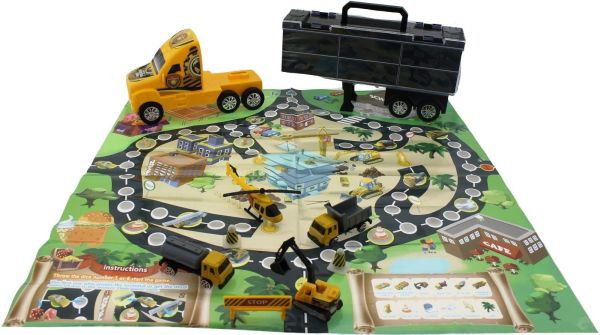 Taşınabilir Die-Cast Metal Araçlı İnşaat Kamyonu