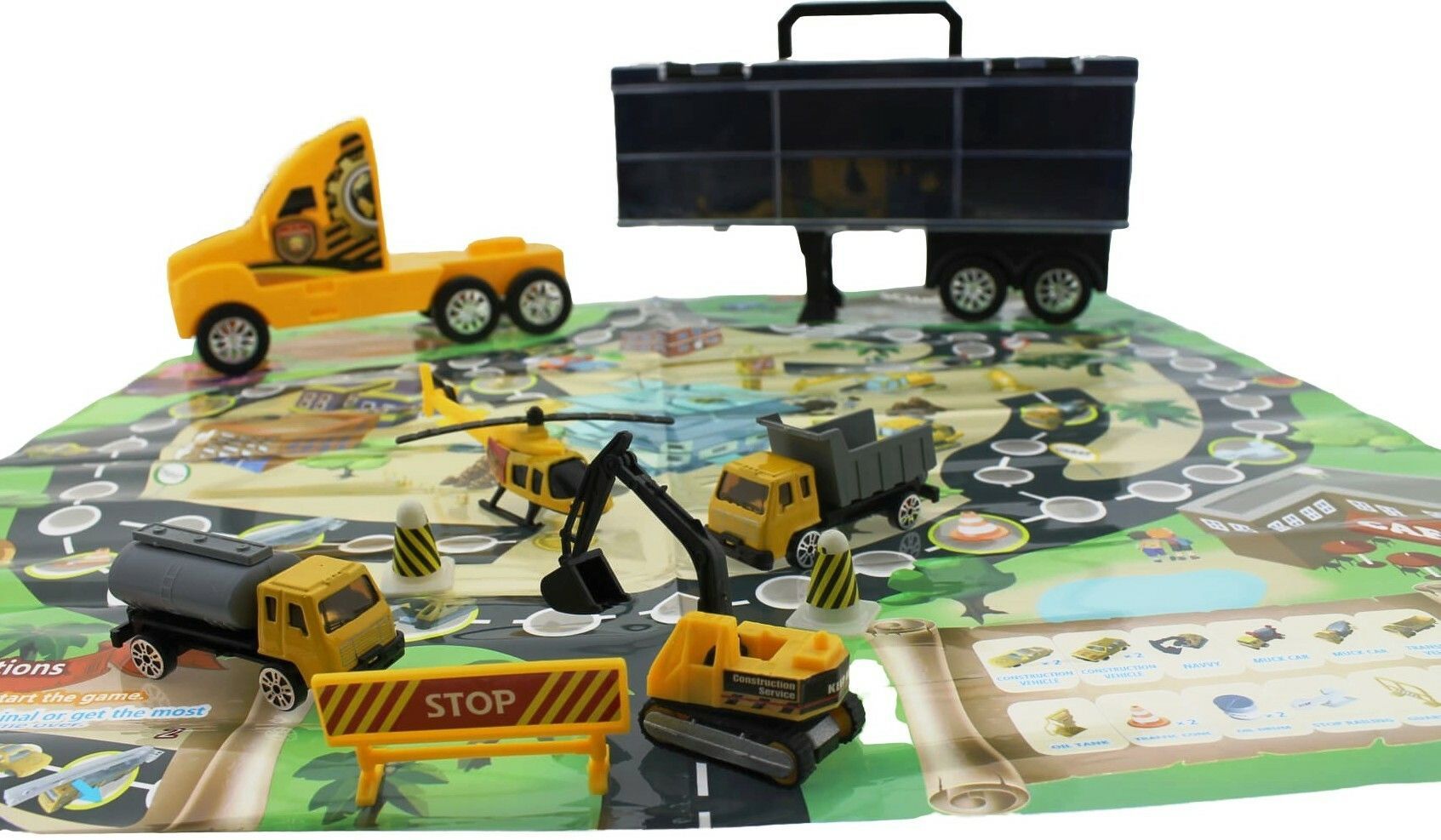 Taşınabilir Die-Cast Metal Araçlı İnşaat Kamyonu