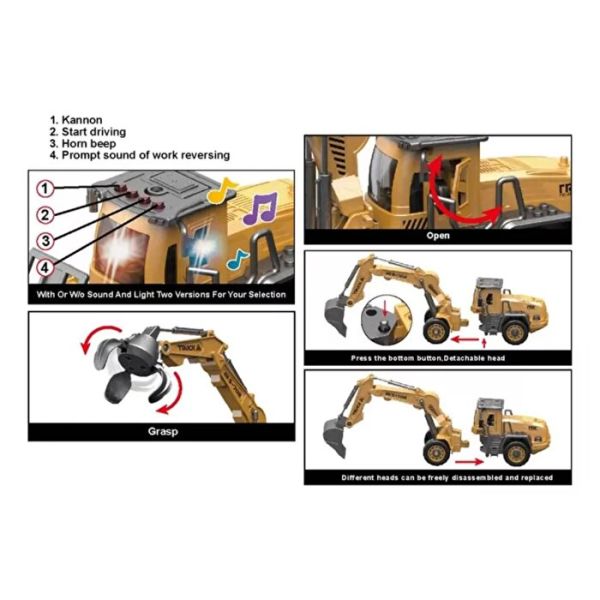Vinç Silindir Kepçe Montaj İnşaat Seti