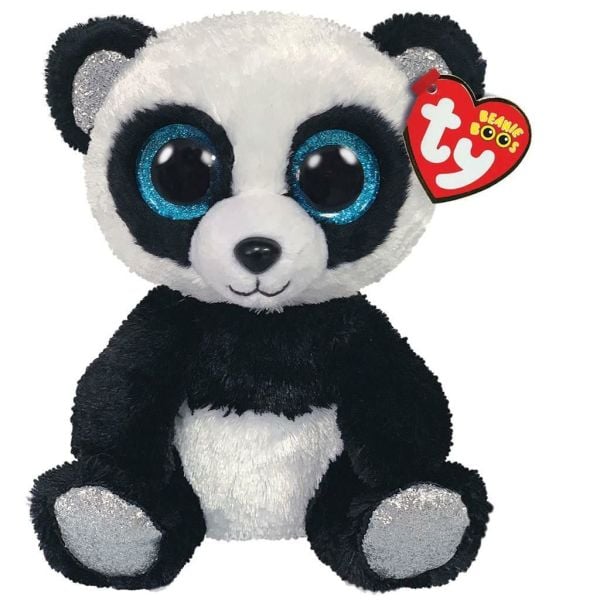TY Beanie Babies Siyah Beyaz Panda Bamboo Peluş 15 cm.