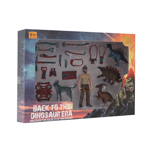 Back to the Dinosaur Era 20 Parça Figürlü Dinozor Oyun Seti (4 Asorti)