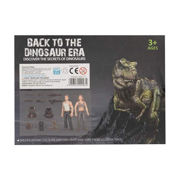 Back to the Dinosaur Era 20 Parça Figürlü Dinozor Oyun Seti (4 Asorti)