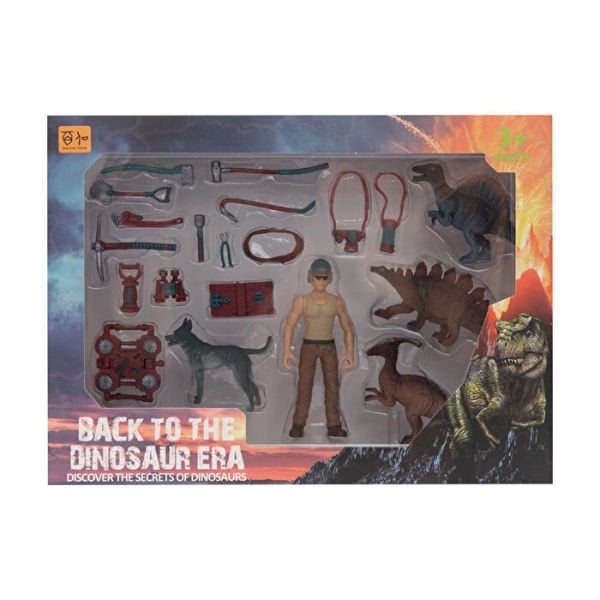 Back to the Dinosaur Era 20 Parça Figürlü Dinozor Oyun Seti (4 Asorti)
