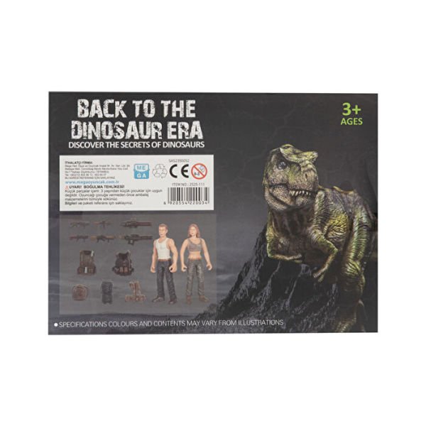 Back to the Dinosaur Era 20 Parça Figürlü Dinozor Oyun Seti (4 Asorti)
