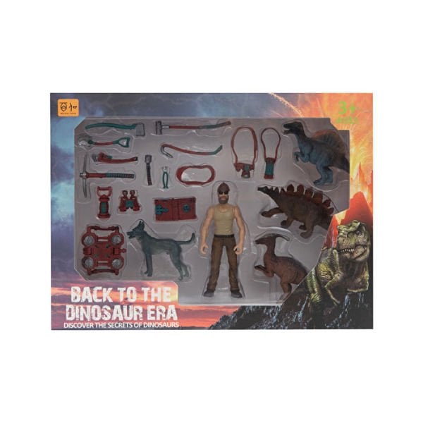 Back to the Dinosaur Era 20 Parça Figürlü Dinozor Oyun Seti (4 Asorti)