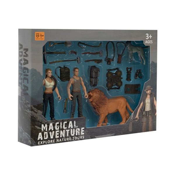 İkili Figürlü Aslanlı Savunma Seti