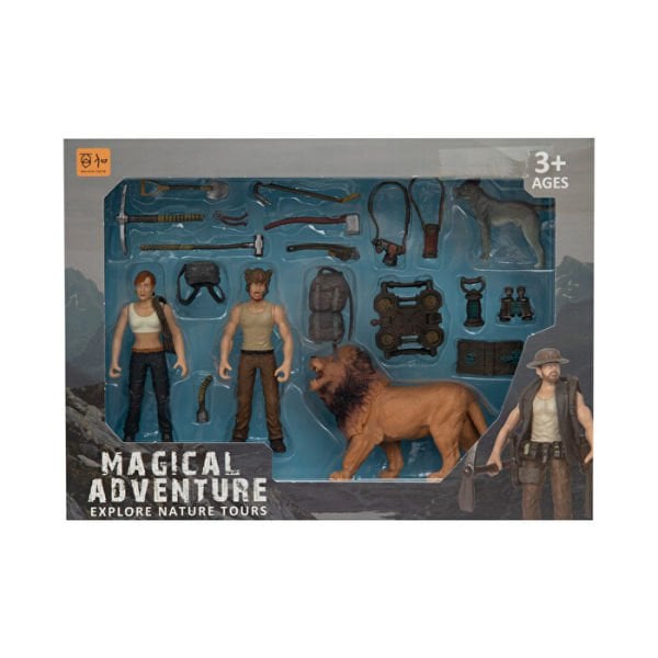 İkili Figürlü Aslanlı Savunma Seti