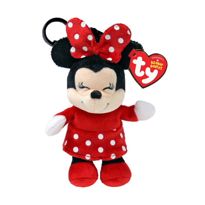 TY Beanie Babies Disney Minnie Mouse Anahtarlık 12 cm.