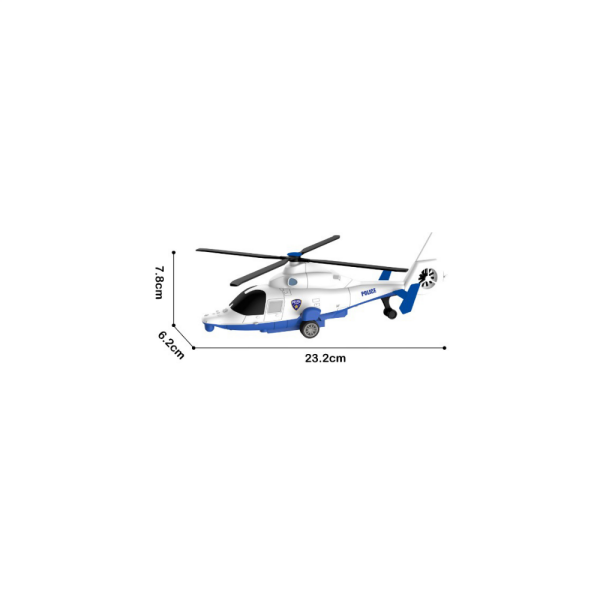 City Car Helicopter and Rescue Vehicle Triple Set