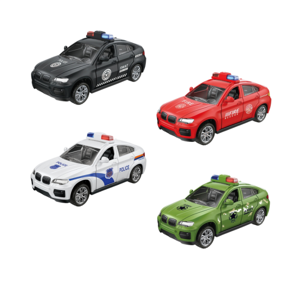 City Hero Renkli Sürtmeli Polis Arabaları