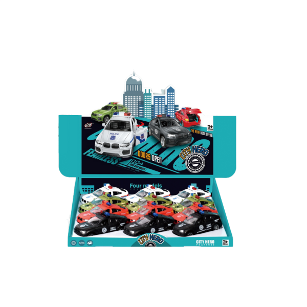 City Hero Renkli Sürtmeli Polis Arabaları