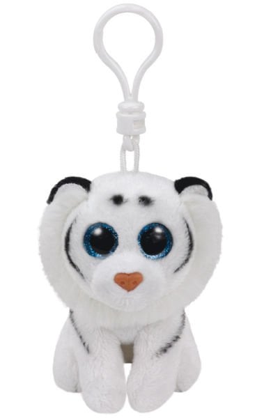 TY Beanie Babies Beyaz Kaplan Tundra Peluş Anahtarlık 12 cm.