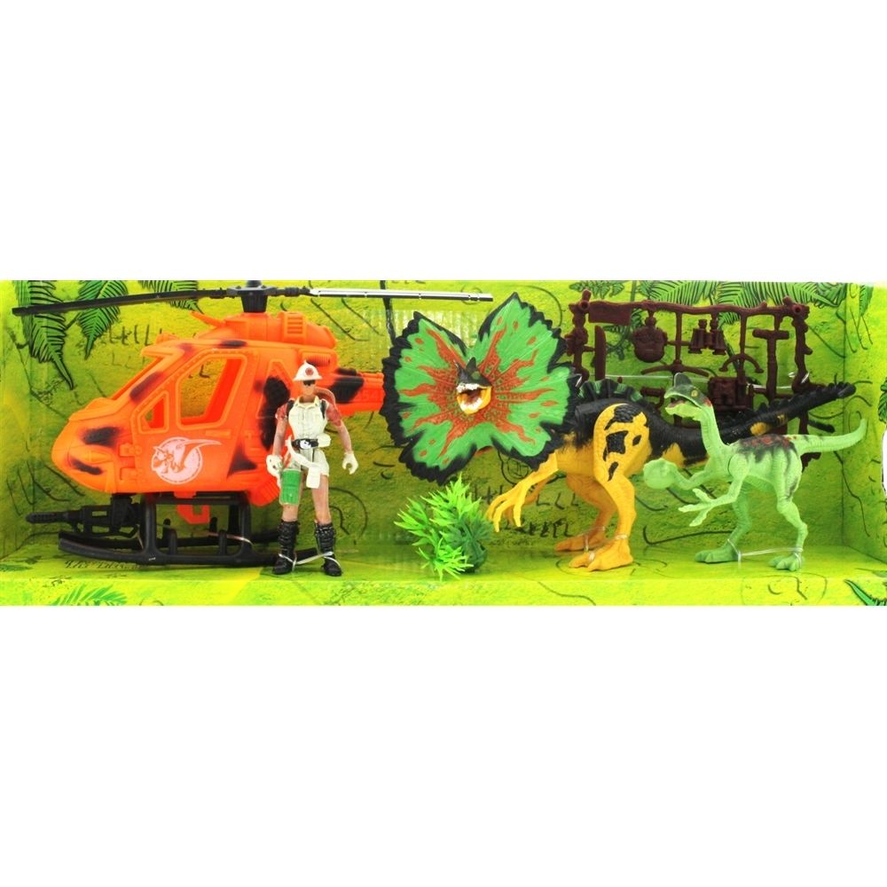 Dinozor Avcısı Helikopterli Oyun Seti