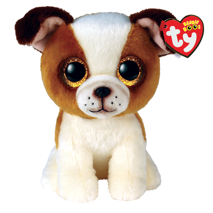 TY Beanie Boos Kahverengi Beyaz Köpek Hugo 15 cm.