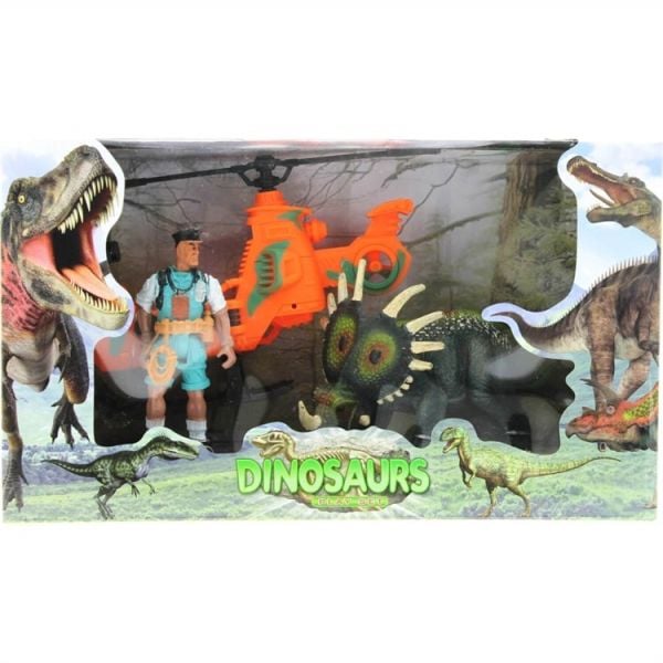 Dinozor Avcısı Helikopter ve Figür