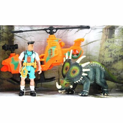 Dinozor Avcısı Helikopter ve Figür