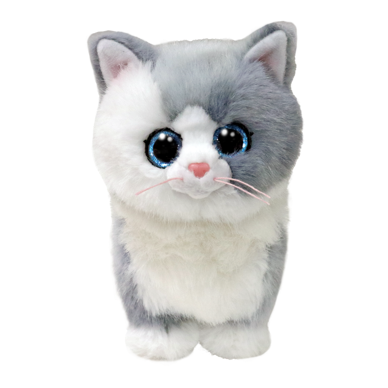 TY Beanie Babies Gri Kedi Furley 20 cm.